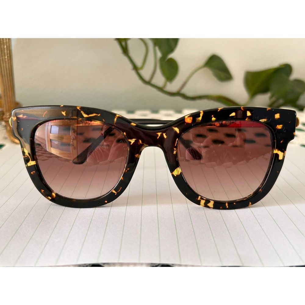 Thierry Lasry‎ Sexxxy Sunglasses Tortoise Gold Cat Eye France 50-23-724 Womens